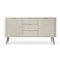 Beige riflet kommode, 168 cm CALMA