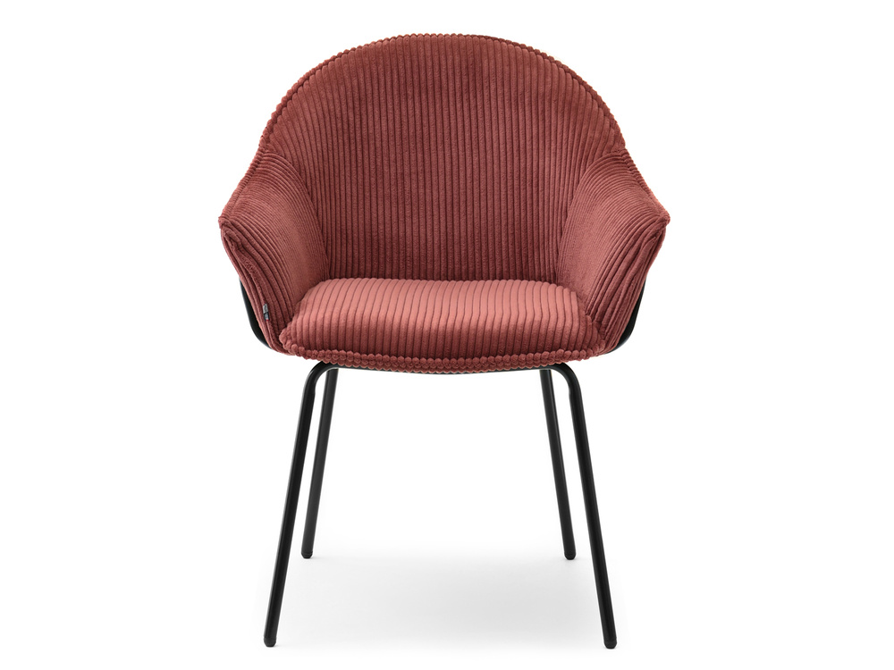 Kobberstol med sorte ben VIVIEN