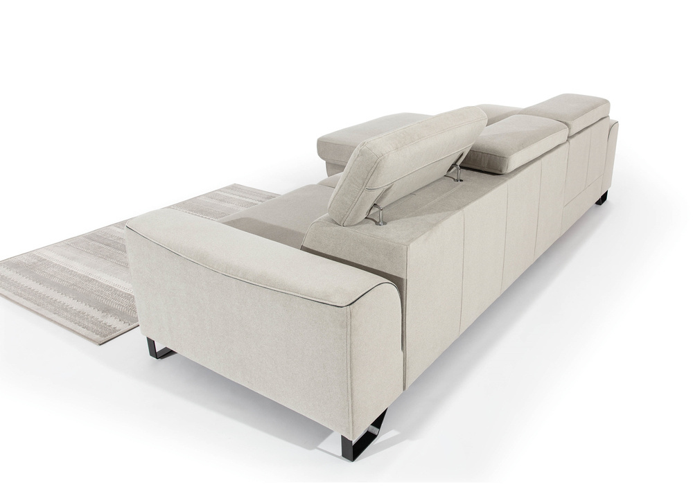 Hjørnesofa med beholder beige ASTI MINI