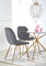 Grå spisestol velour K381
