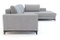 Grå hjørnesovesofa med opbevaring højre BOLOGNA
