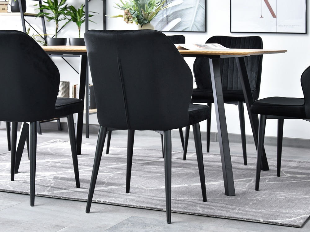 Velourstol sort/sorte ben GASPAR