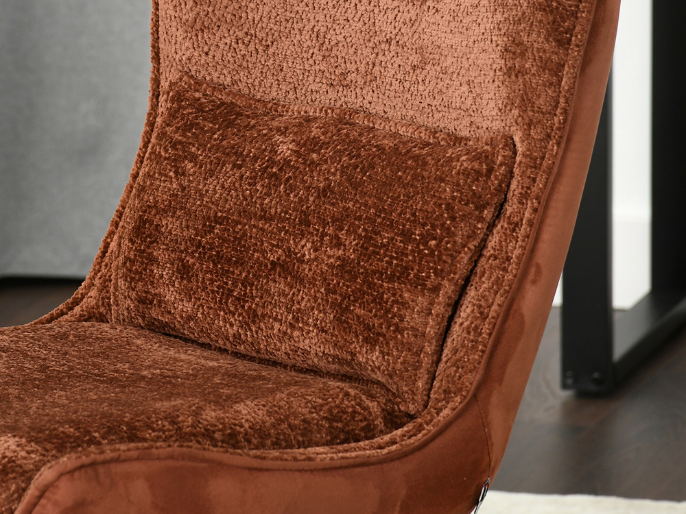 Kobberstol med sorte ben NANCY