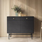 Sort to-dørs kommode med skuffer SPELLO