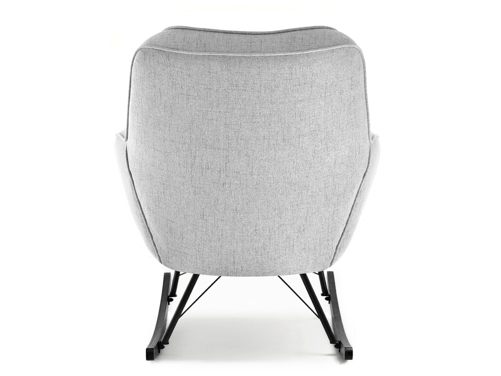 Moderne lænestol med grå, sorte ben COCO