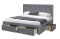 Grå seng med skuffer 160x200 BETINA