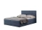 Kontinentalseng Berlin med opbevaring 200x200 marineblå