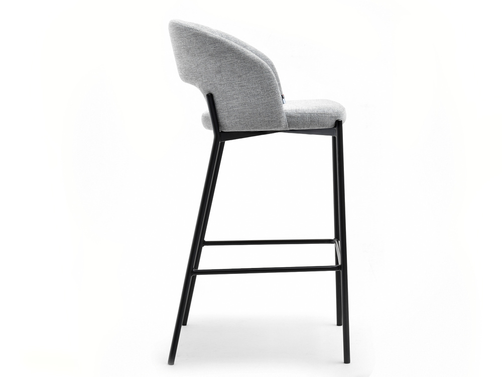 Hocker moderne grå sorte ben GUIDO