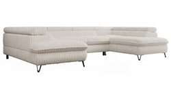 Stor hjørnesovesofa beige PESCO