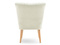 Lænestol creme lyse egetræsben DIZI