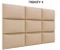 Polstret vægpanel 40x40 beige LUX