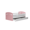 Børneseng med skuffe 80x140 JULIETTA hvid/ lyserød JULIETTA