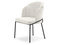 Moderne beige stol med sorte metalben CONNEL
