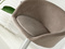 Velour hocker beige krom ben WELUR HOCKER