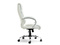 Kontorlænestol med hvide kromben LUKS