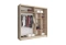 Skydedørsgarderobe 200 cm eg sonoma MAI IV