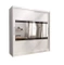 Hvid skydedørsgarderobe 200 cm MAI IV