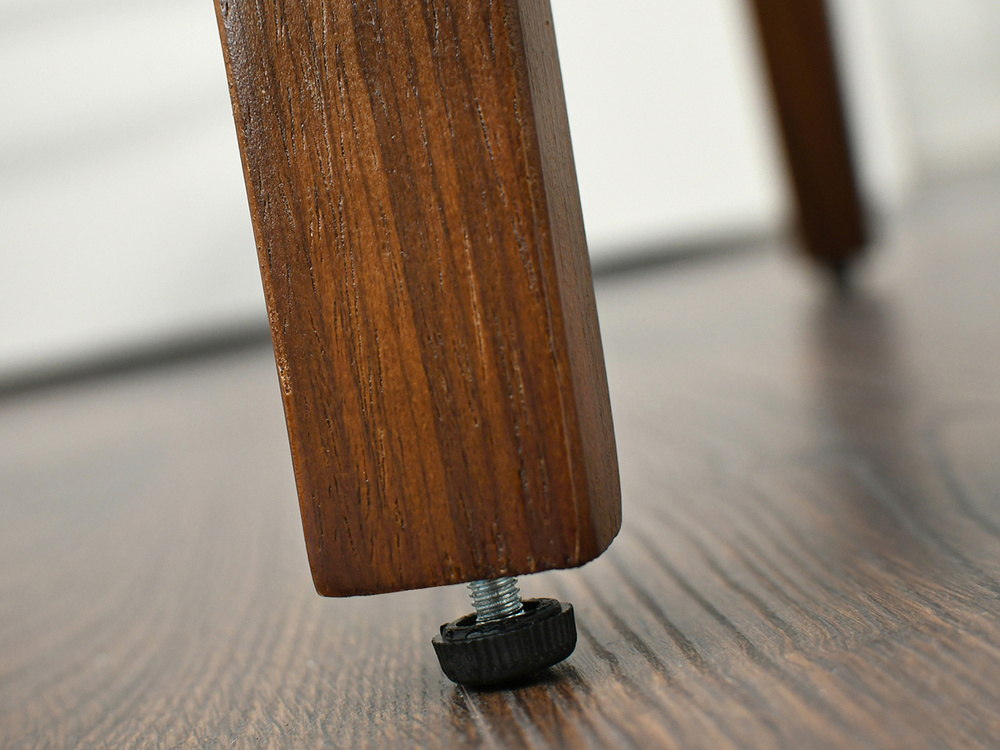 Hocker sort krom ben valnød HOCKER valnød