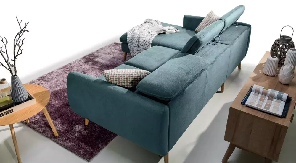 Hjørnesofa CENTO 02 blå venstre 250x170x96 cm