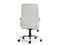 Kontorlænestol med hvide kromben LUKS