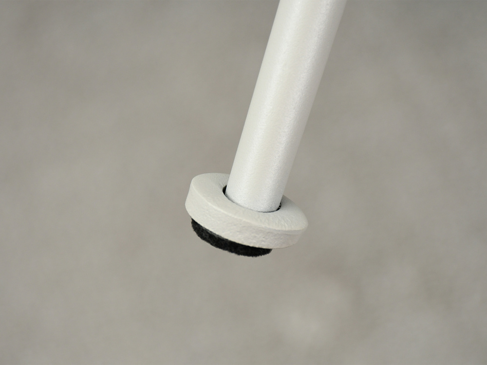 Fløjlsstol beige grå ben MIDO