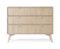Beige kommode med skuffer FOREST