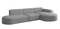 Grå hjørnesofa højre PARMA L