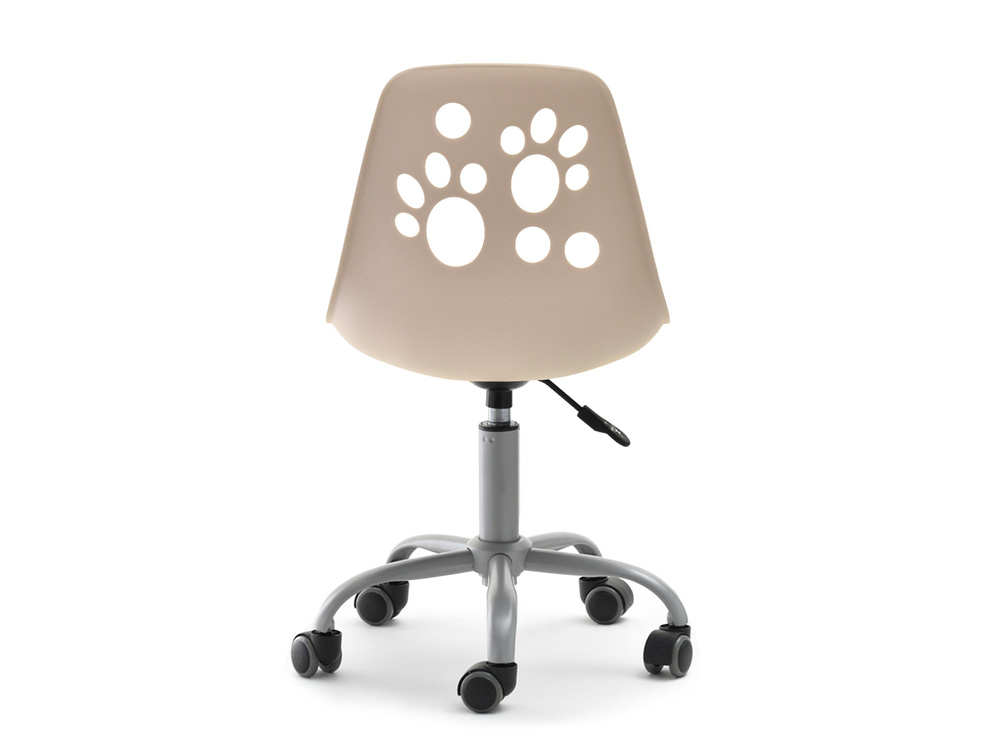 Grå/lyserød kontorstol med grå ben FOOT