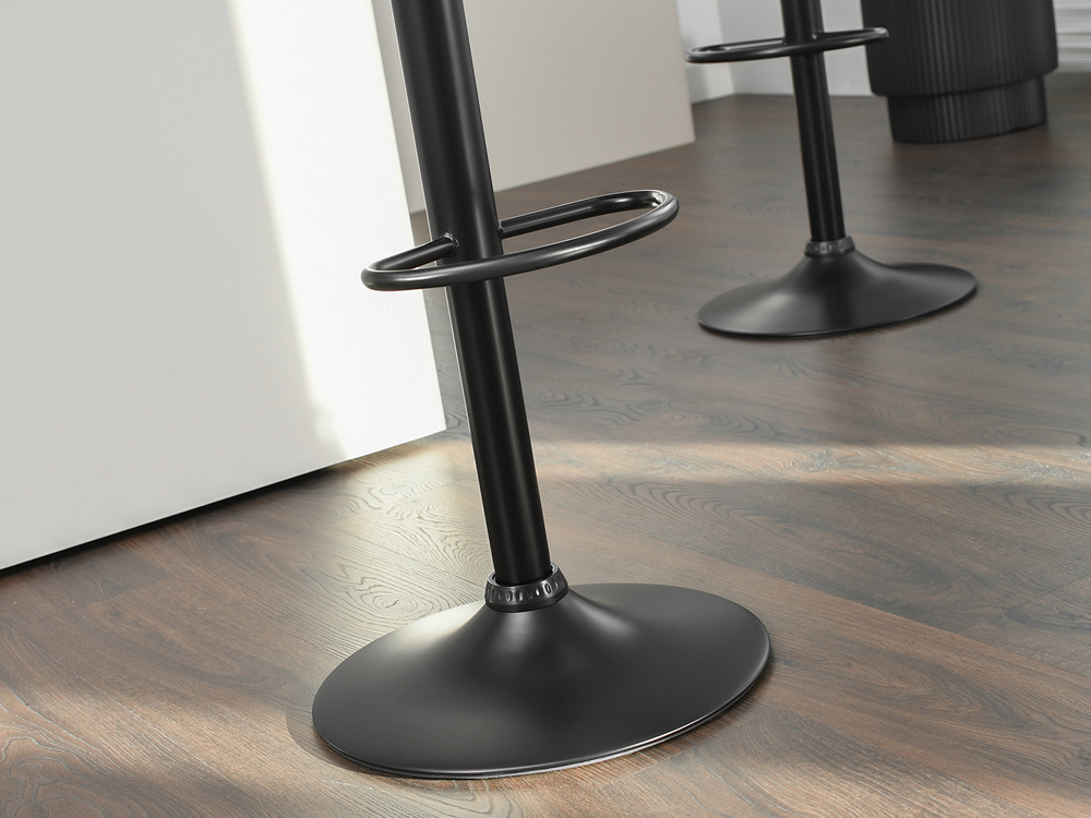 Valnød hocker sorte ben sort/valnød ROTTO