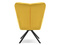Gul lænestol med sorte ben KIRA
