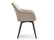 Velourstol beige sorte ben LOGAN