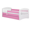 Børneseng med madras og skuffe 80x140 hvid/lyserød  CLASSIC