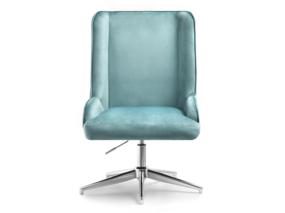 Turkis lænestol med ben i krom BILBAO