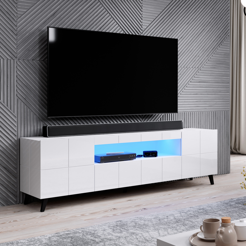 Tv bord hvid 184 cm REYA