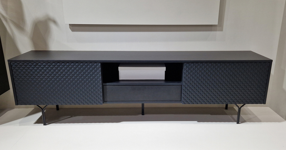 Sort tv-bord 180cm RAVEN