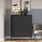 Sort høj kommode VOLARE