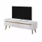 TV-bænk hvid højglans 160 cm Nordi