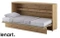 Skabsseng med madrass led reoler artisan eg 90x200 Bed Concept BC-06