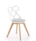 Hvid designstol K308