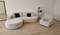 Beige hjørnesofa venstre PARMA L