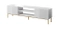 Hvid tv-bænk med hylde 200 cm SLIDE
