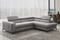 Grå hjørnesofa med sovefunktion højre ANORA