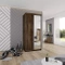 Smal garderobe med spejl mørk aske TOP 23