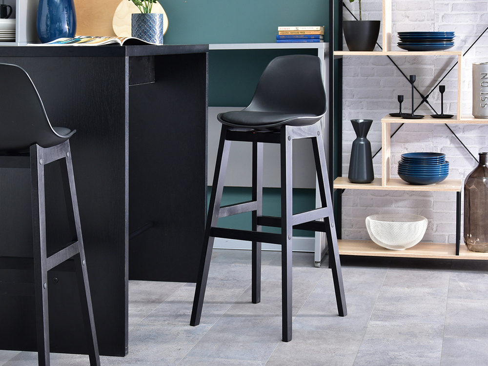 Hocker sort, sorte træben ELMO