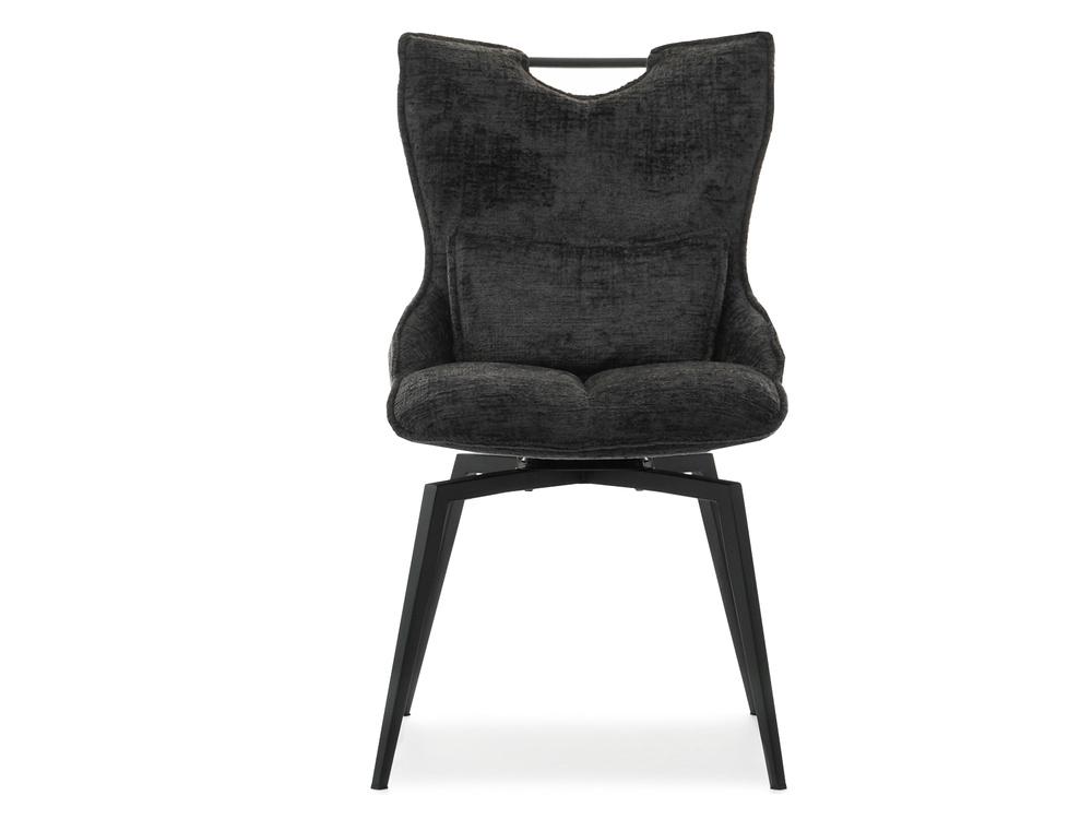 Polstret stol sort ben sort RACHEL