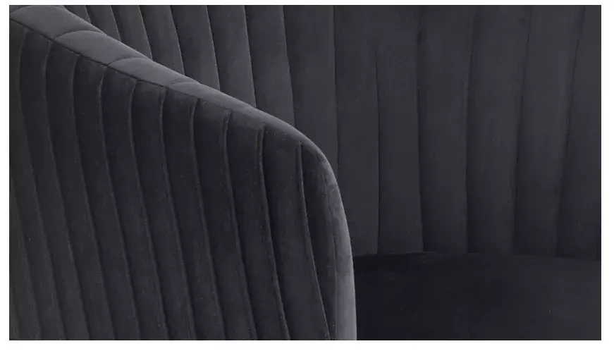 Sort lænestol Crown