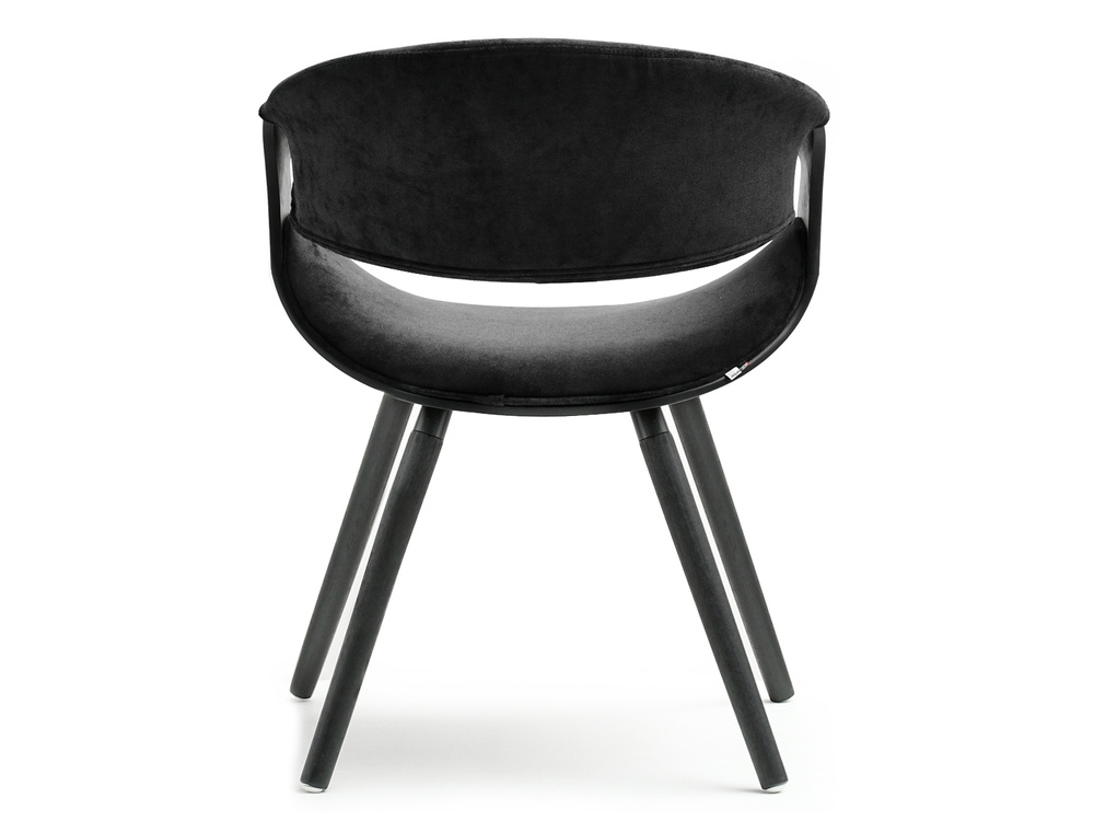 Designerstol sorte træben/sort BENT