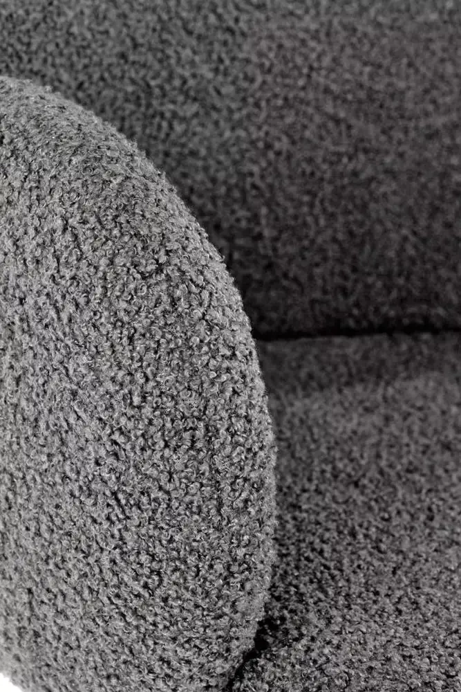 Grå spisestuestol med armlæn K477