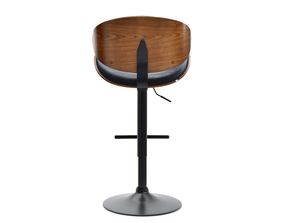 Hocker i valnød med sorte ben HOCKER i valnød