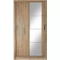 2-dørs skydedørs garderobe med spejl eg shetland ARTI 06